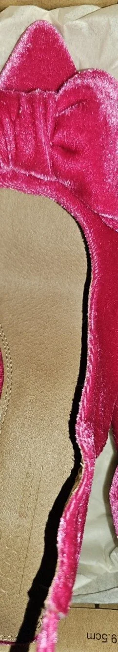 ASOS DESIGN Sylvie Tie Leg Mid-Heels with Bow in Pink Velvet